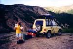 Our cookout in a turnoff area just north of Denali National Park off of the Parks Highway.