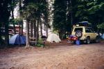 One of the tenting spots that we had at the Tenana Valley Campground. We stayed there three nights, each night in a different spot.