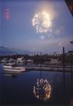 This is a picture of the 5th of July fireworks in Seward. (Yes, 5th of July, doesn't get dark enough until after midnight to shoot them off.)